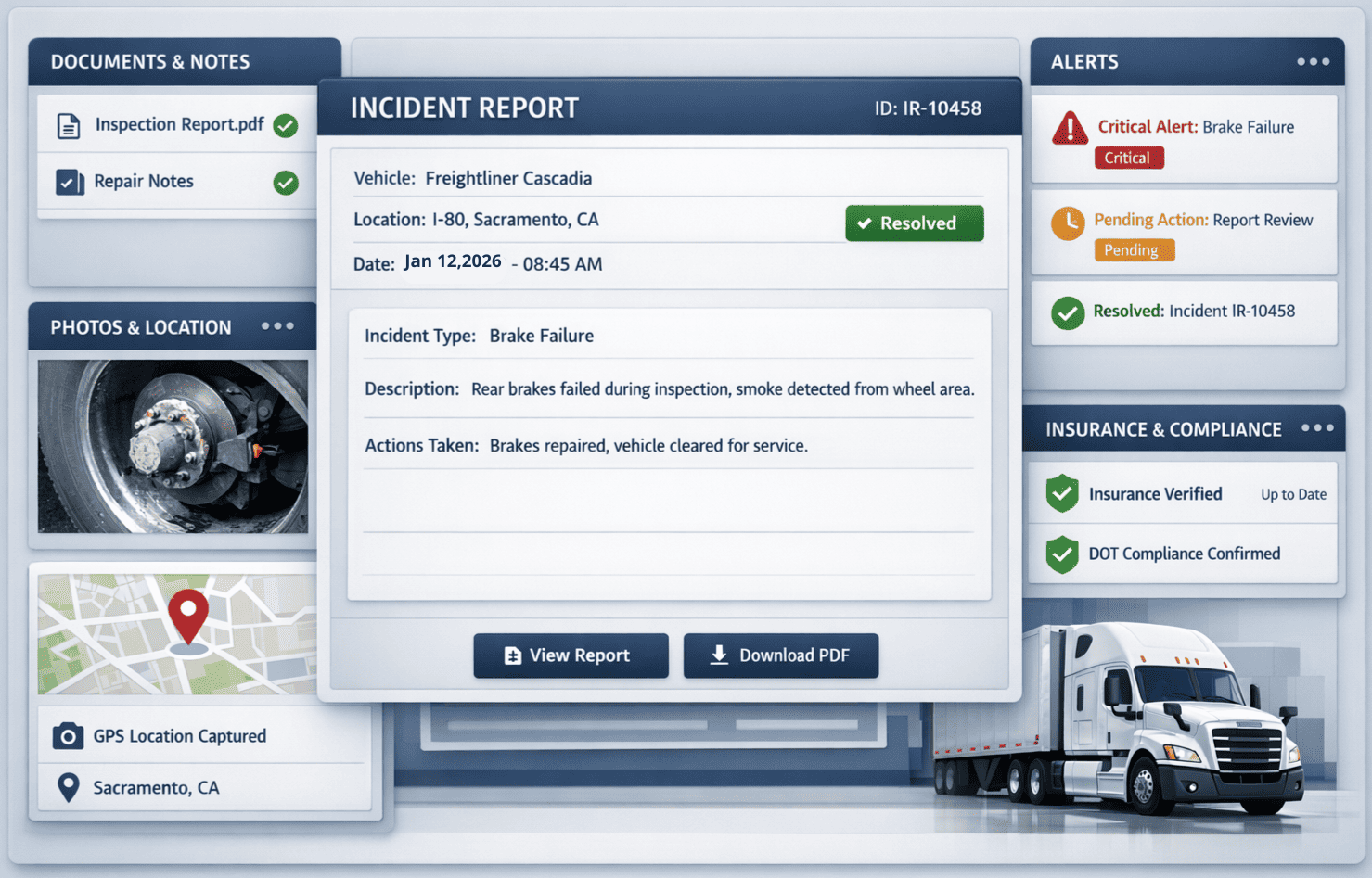 Incident report management