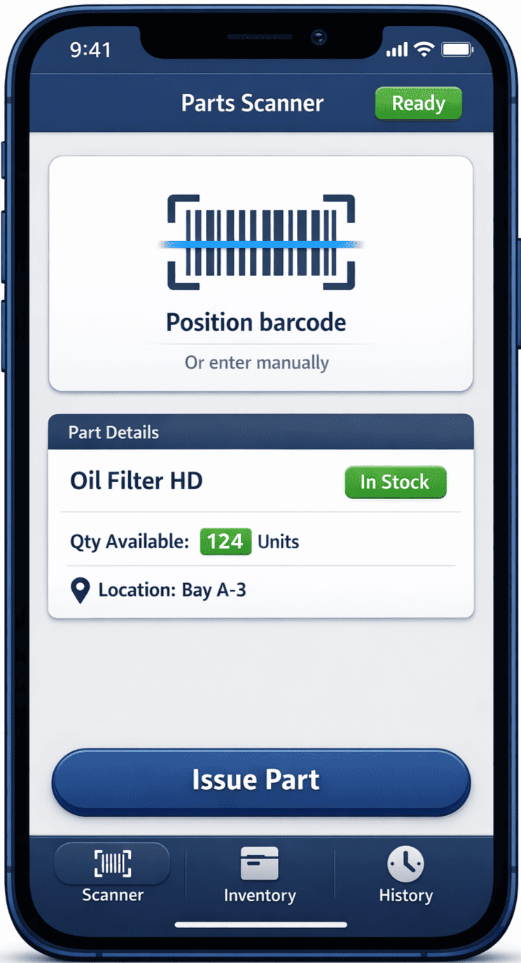 Mobile Parts Scanner
