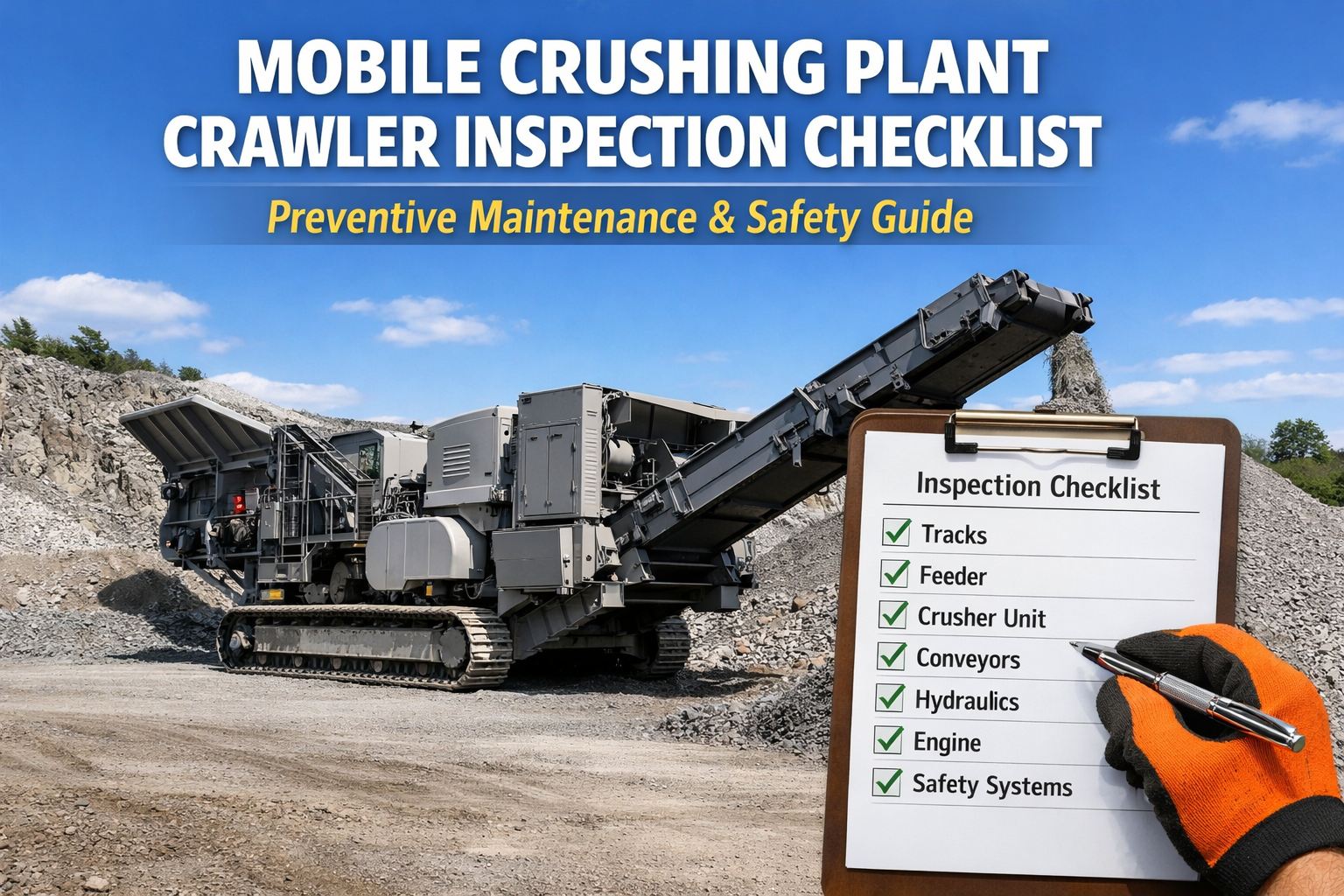 mobile-crushing-plant-crawler-inspection-checklist-maintenance-safety